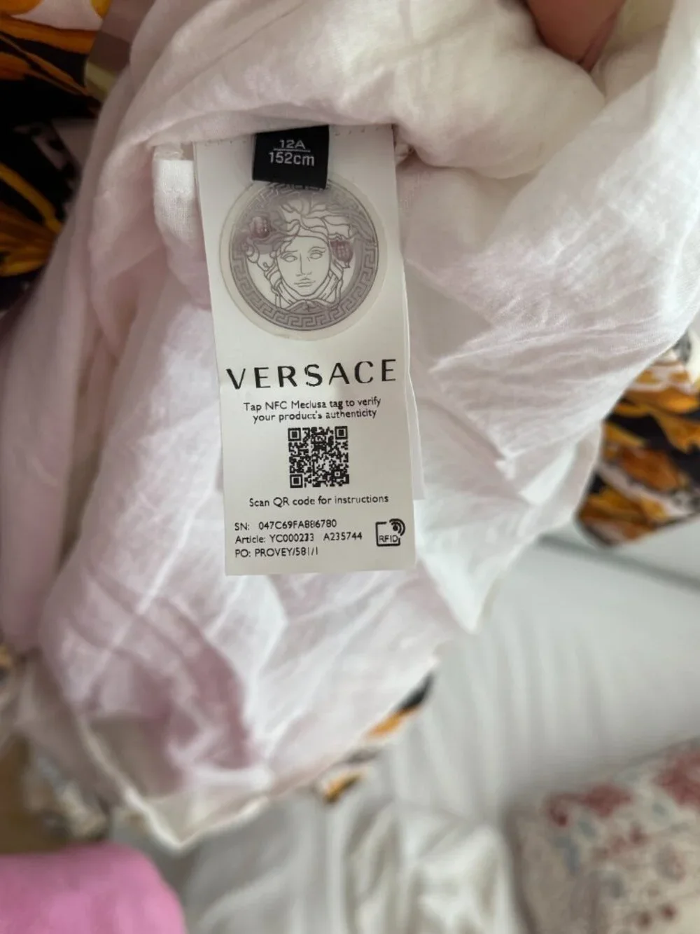 Authentic Versace Kids Barocco Leopard Print Dress Size 12A / 152cm Medusa Belt